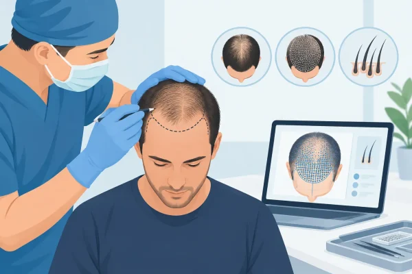 How Do Surgeons Plan a Hair Transplant for Diffuse Hair Loss?